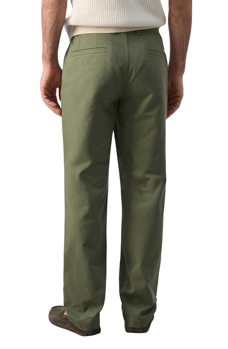 MANGO Regular Fit Chinos, Alternate, color, Forest Green