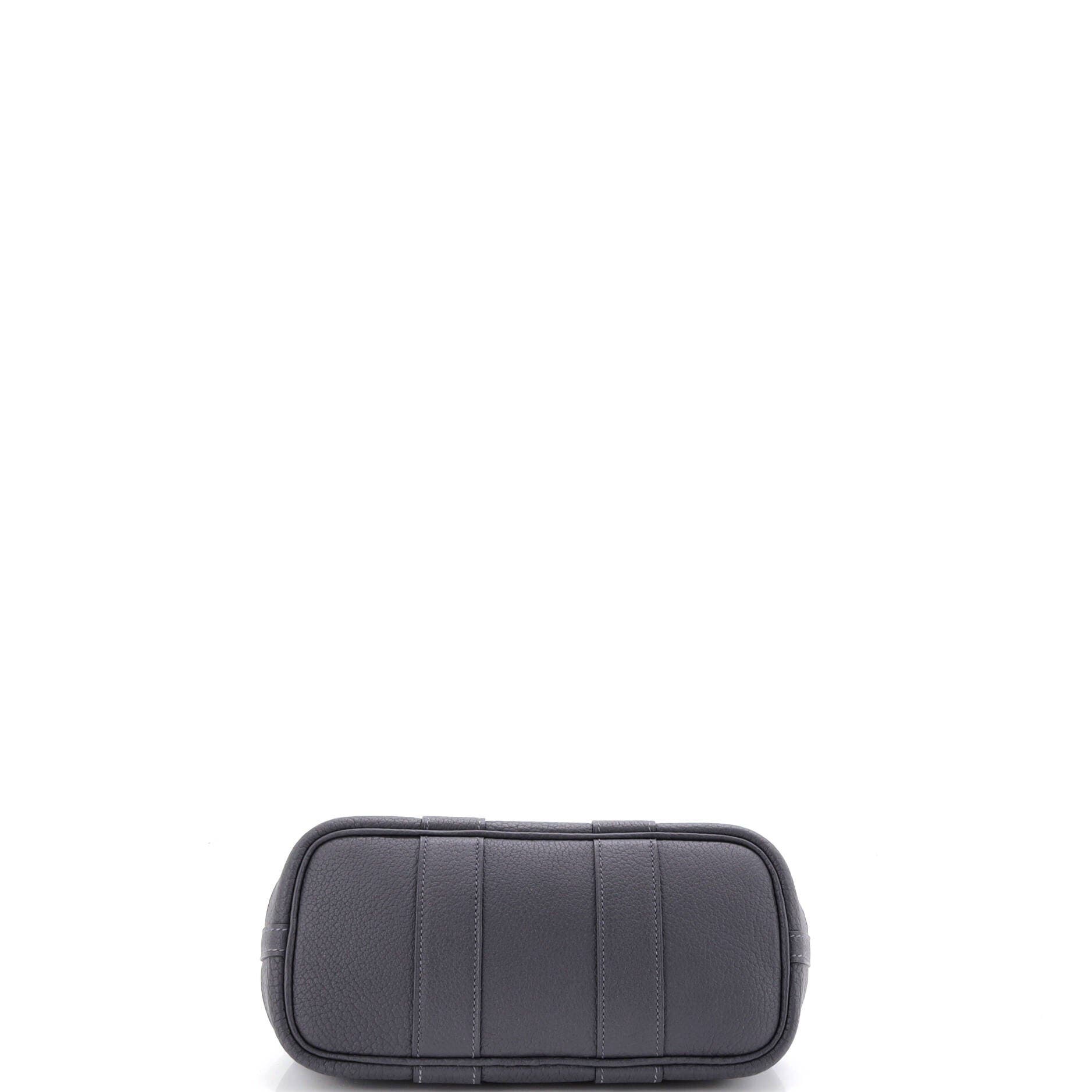 Pre-Owned Hermes Neo Garden Party Tote Leather 23, Alternate, color, Gris Misty