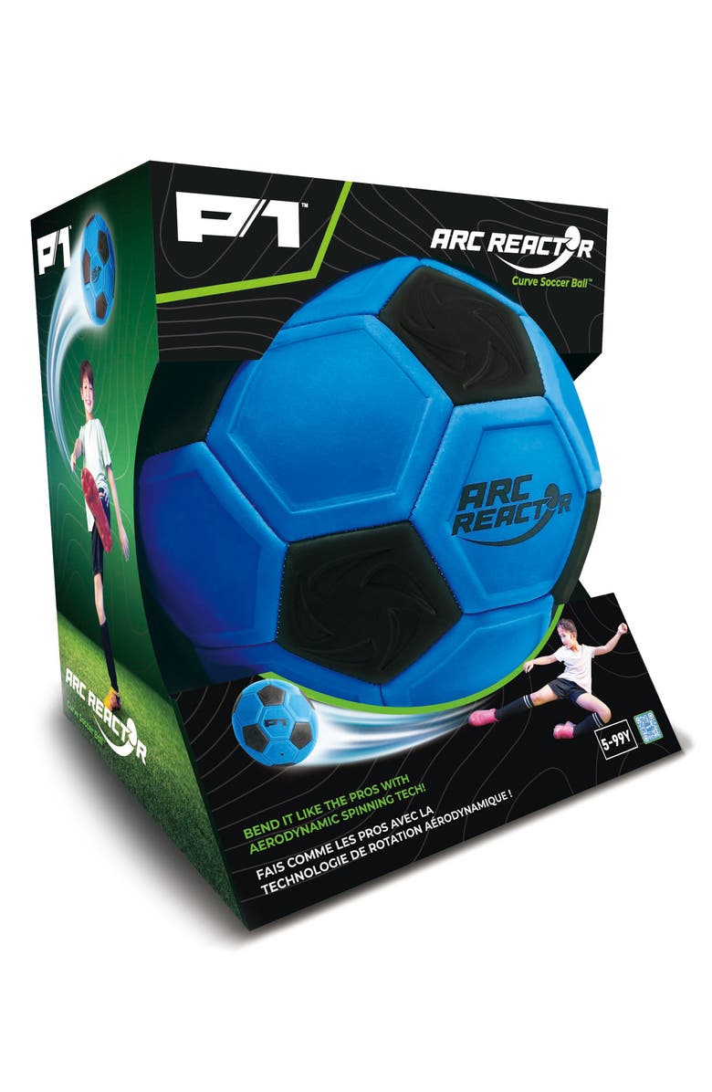 Hape Arc Reactor Curve Soccer Ball, Alternate, color, Blue Multi