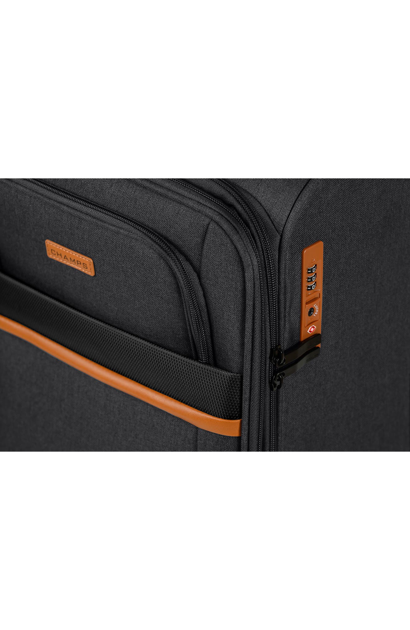 CHAMPS Classic II Collection Luggage 3-Piece Set, Alternate, color, Black