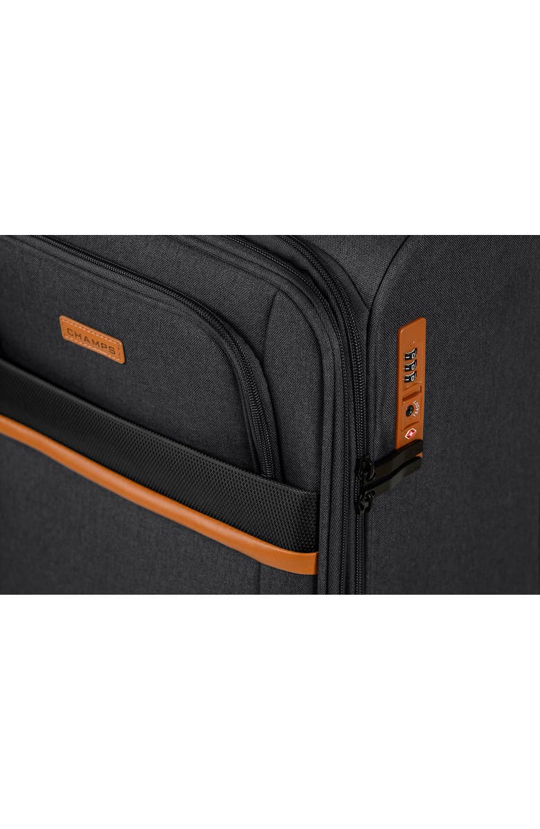 CHAMPS Classic II Collection Luggage 3-Piece Set, Alternate, color, Black