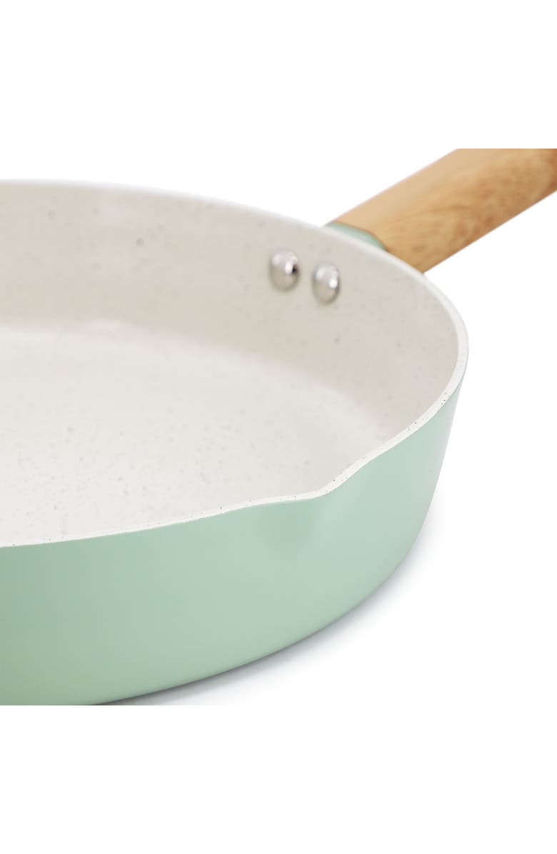 Gibson Home Marbleton Ceramic Nonstick Alumium 9.5 Inch Frying Pan, Alternate, color, Green