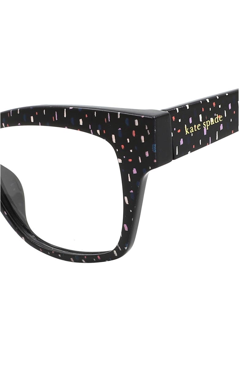 Kate Spade New York myno 50mm cat eye blue light blocking reading glasses, Alternate, color, Pattern Multicolor/ Blue As