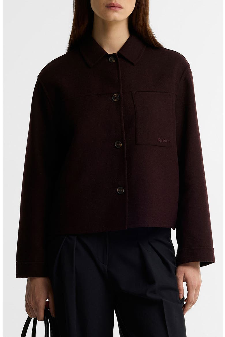 Antonella Wool Blend Overshirt, Main, color, FIG