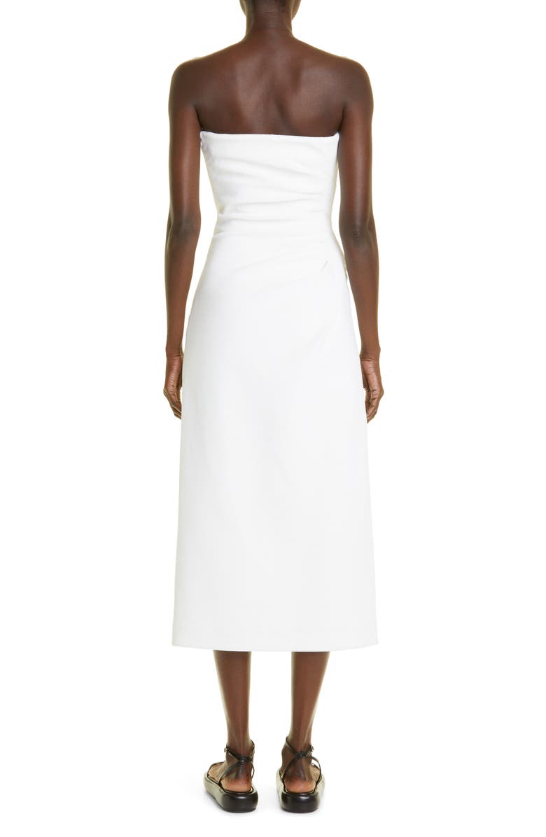 Proenza Schouler Strapless Compact French Terry Dress, Alternate, color, 