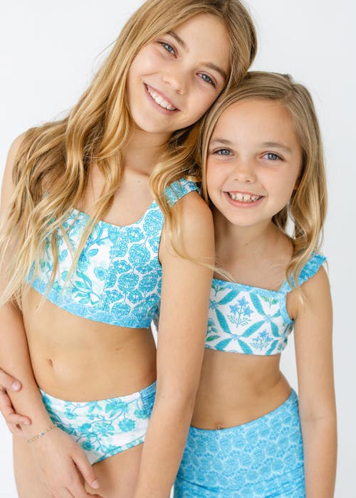 CABANA LIFE CABANA LIFE GIRLS 3-PIECE LONG SLEEVE RASHGUARD SET