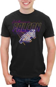 Star Wars Men's Star Wars Retro Millennium Falcon Race  Graphic T-Shirt
