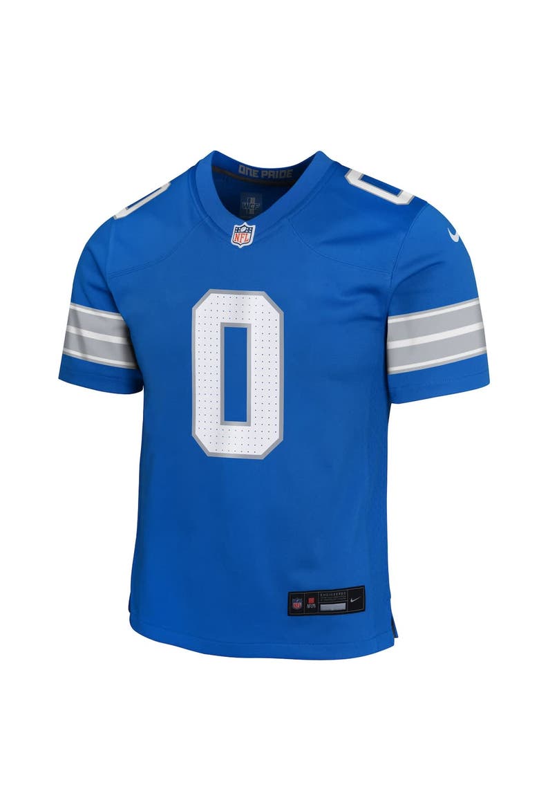 Youth Nike Jahmyr Gibbs Blue Detroit Lions Team Game Jersey, Alternate, color, Blue