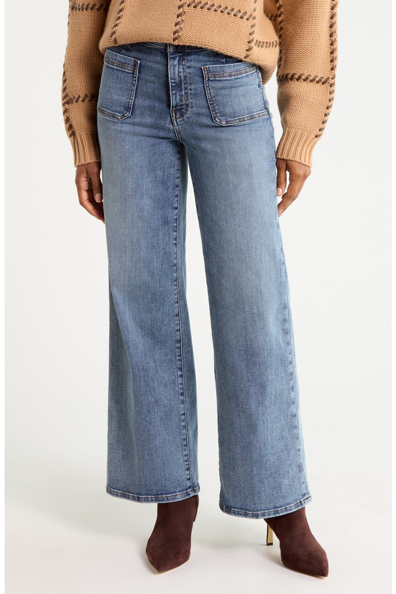 The Bardot High Waist Wide Leg Jeans, Main, color, NUANCE