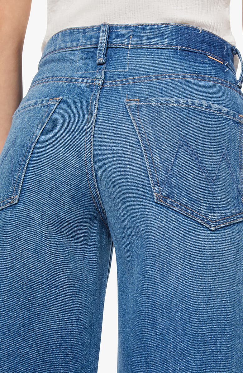 MOTHER The Ditcher Roller Wide Leg Jeans, Alternate, color, Tutu Much To Handle