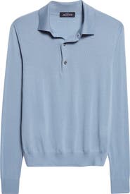 J. Mueser Wish Merino Wool Polo Sweater