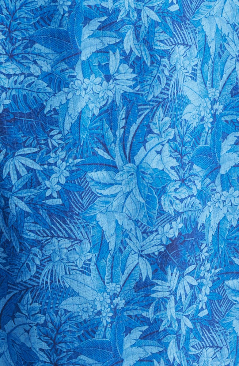 Tommy Bahama Huntington Jungle Swim Trunks, Alternate, color, Cobalt Sea