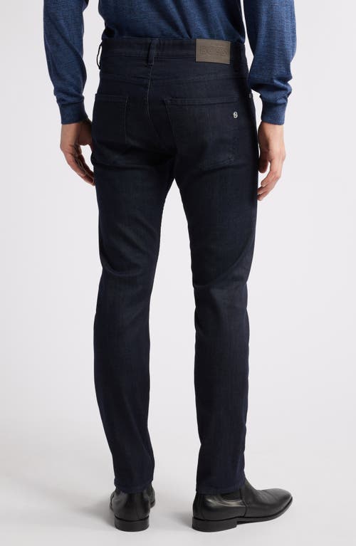 Hugo Boss Regular-fit Jeans In Blue-black Super-soft Denim In Dark Blue