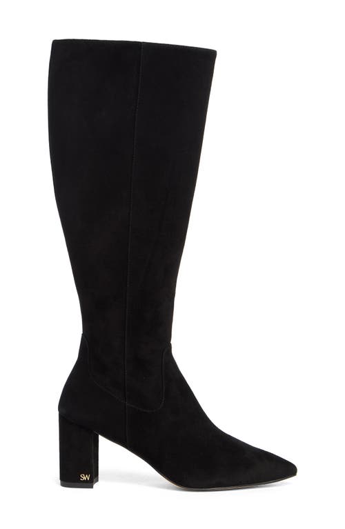 Stuart Weitzman Renegade 75 Block Heel Boot In Black