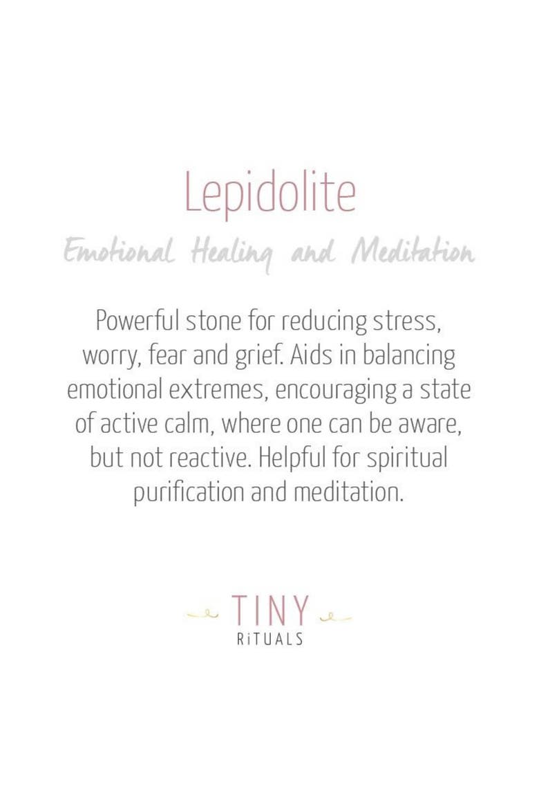 Lepidolite Energy Bracelet, Alternate, color, Dark Purple