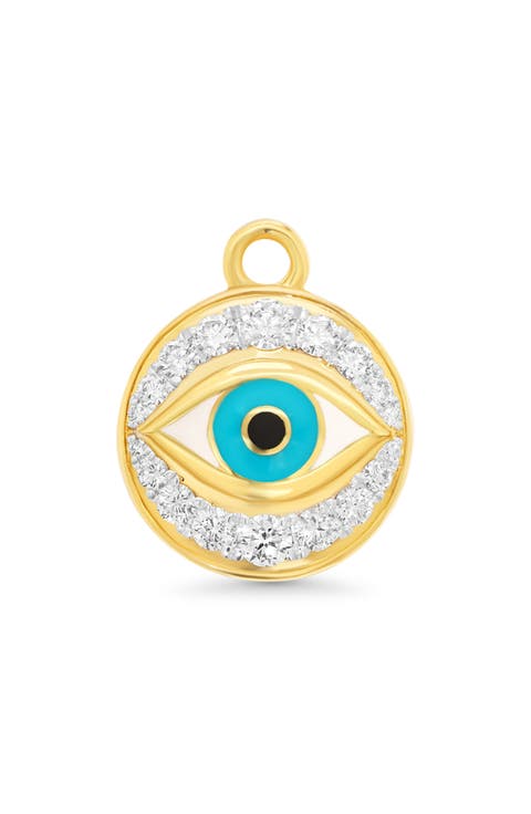 Diamond Evil Eye Charm