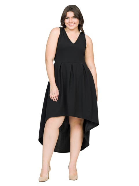High Low Party Dress with Pockets