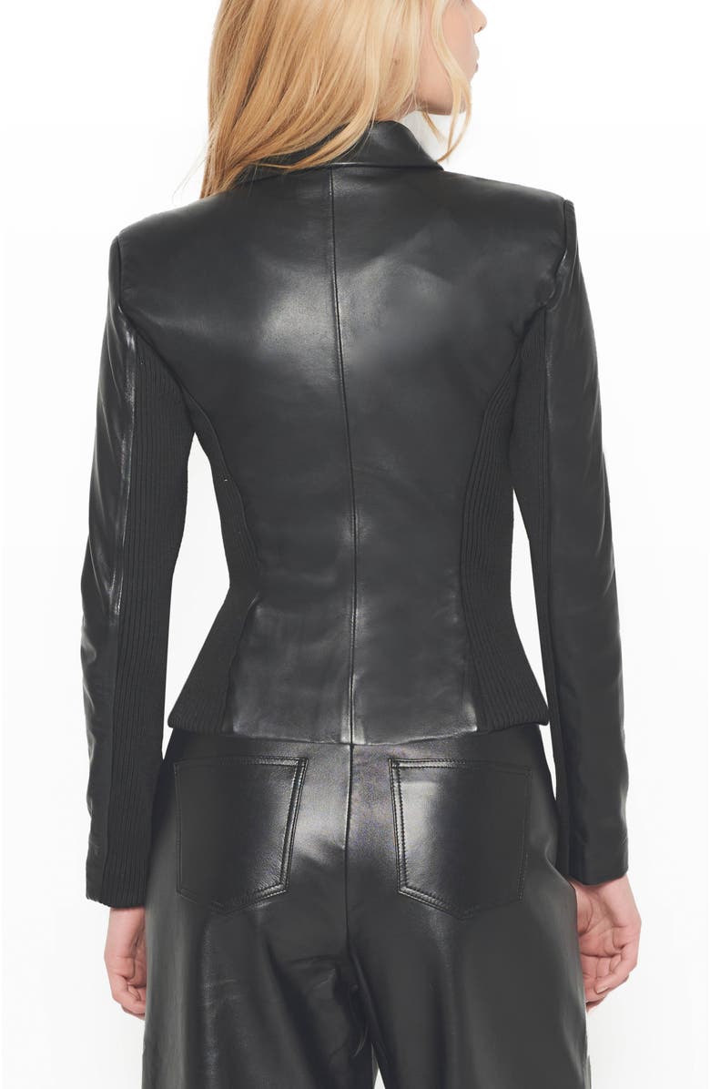 AS by DF Mrs. Smith Leather Jacket, Alternate, color, Black