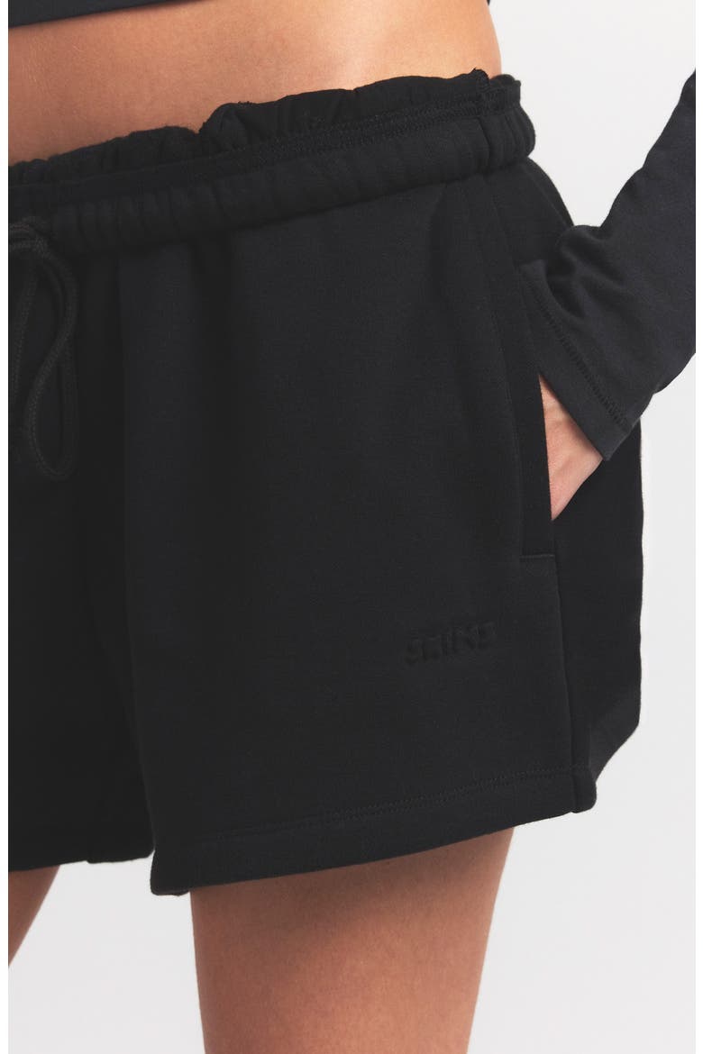 Cotton Fleece Classic Shorts, Alternate, color, ONYX
