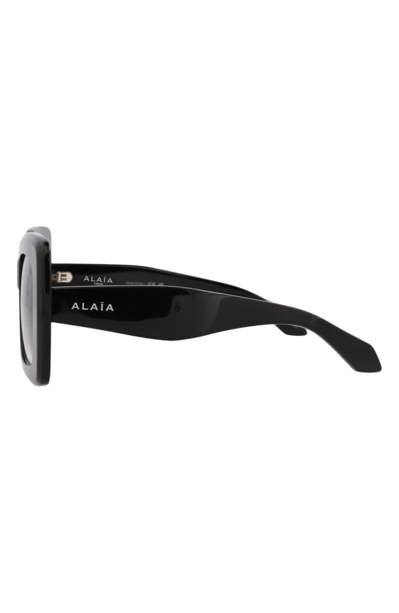 Alaïa 52mm Ombré Square Sunglasses, Alternate, color, Black Black Grey