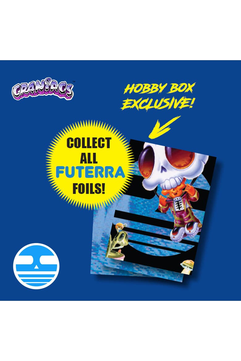 Craniacs Trading Cards Series One Hobby Box | 24 Packs Per Box, Alternate, color, Blue