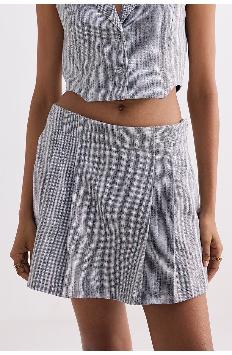 Reistor Cotton Tweed Skorts, Main, color, Steel Breeze