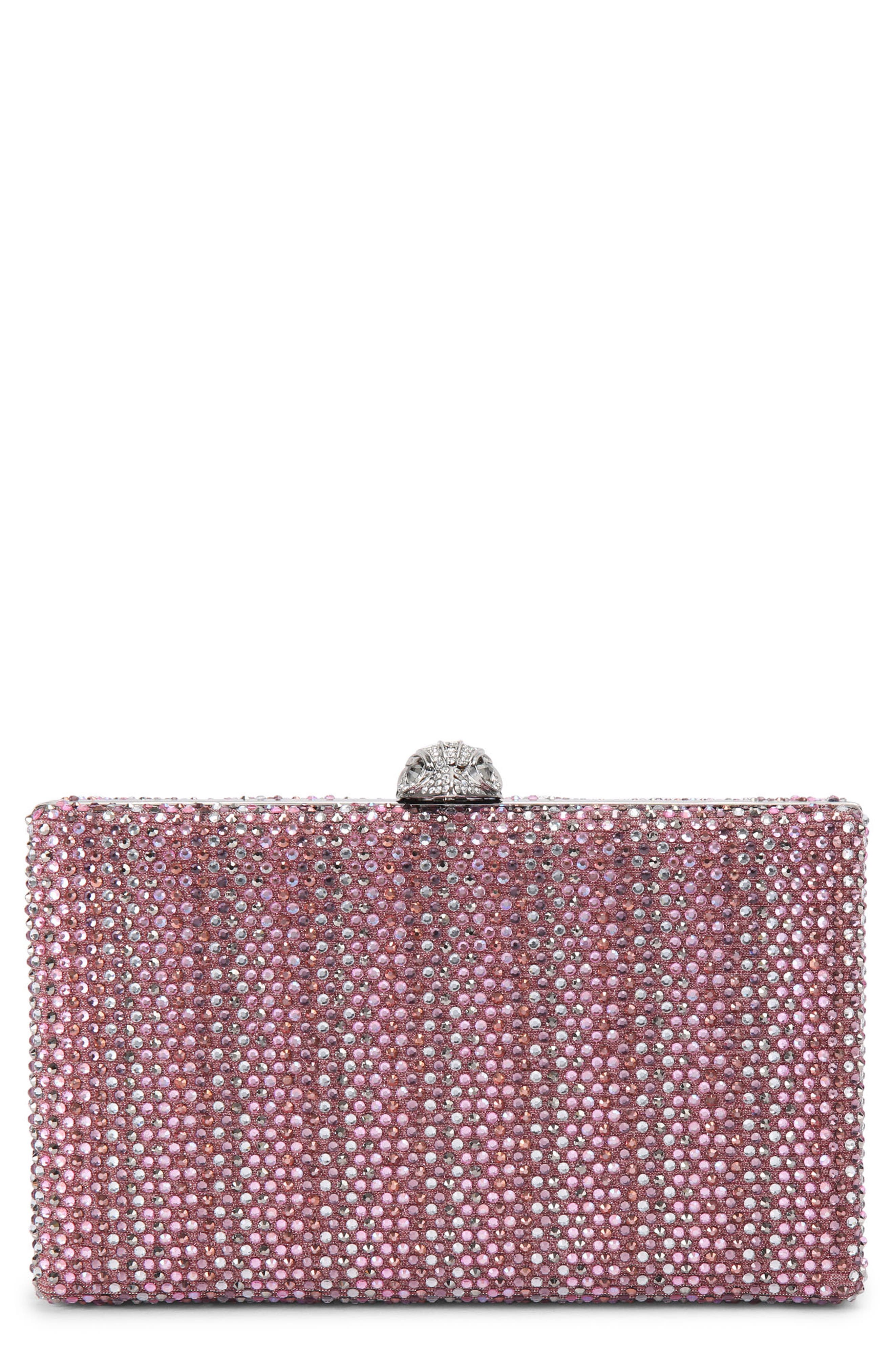 Kurt Geiger London Kensington Crystal Frame Clutch, Main, color, Open Pink