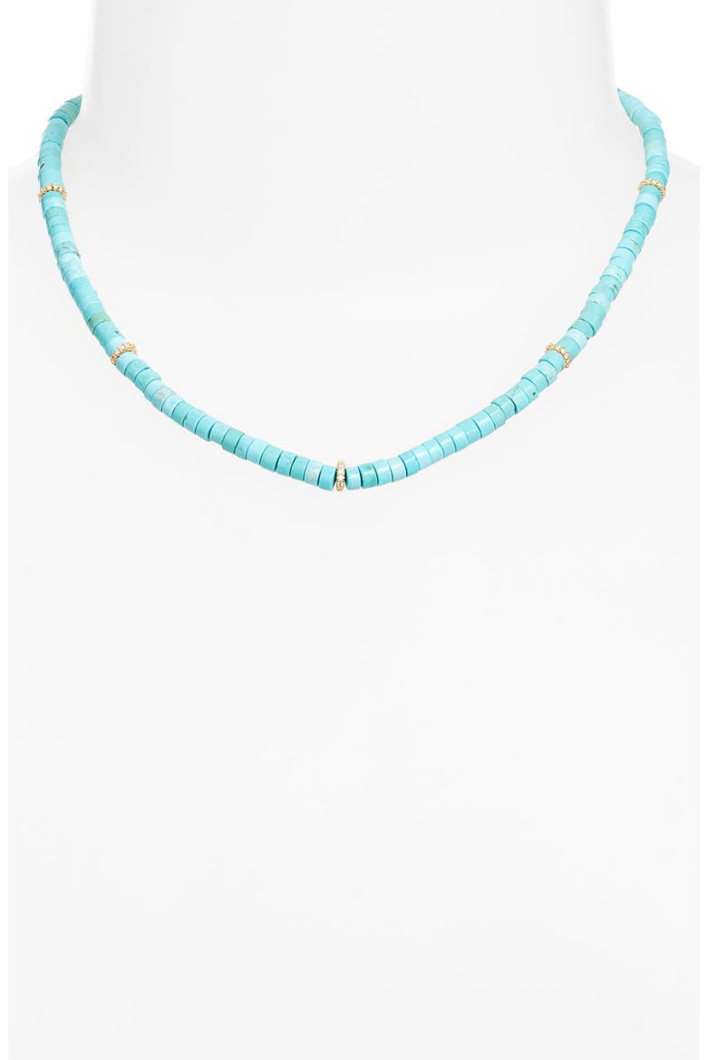 Beads of Paradise Freshwater Pearl Pendant Necklace, Alternate, color, TURQUOISE/ GOLD