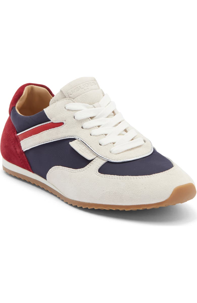 JSlides Poppy Waterproof Bootie, Main, color, Navy