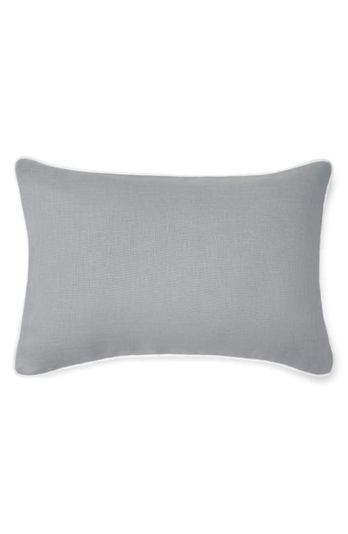 Sferra Manarola Reversible Slub Linen Decorative Pillow In Gray