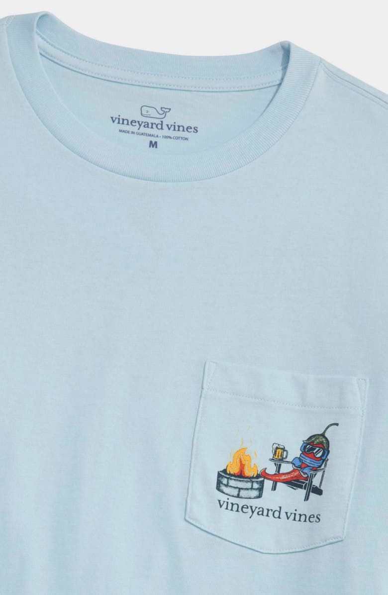 vineyard vines Chilly Peppers Long Sleeve Cotton Graphic Pocket T-Shirt, Alternate, color,