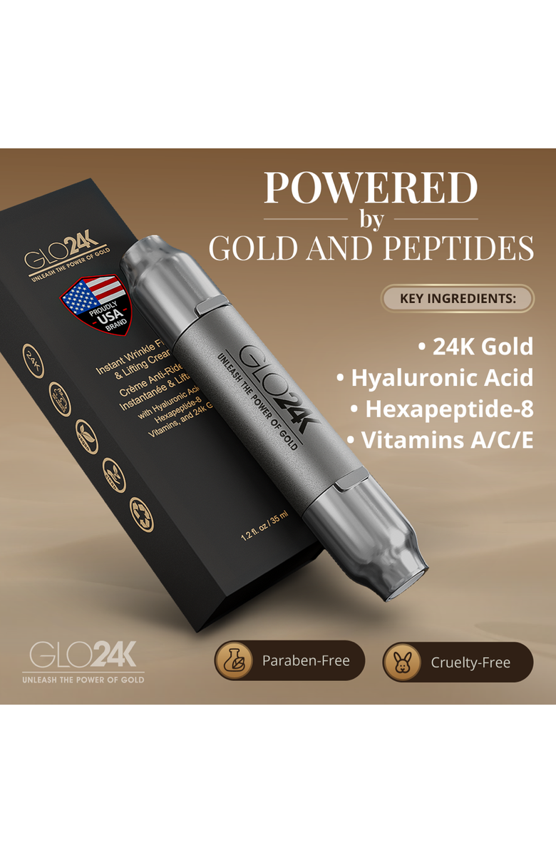GLO24K Instant Wrinkle Filler & Lifting Cream, Alternate, color,