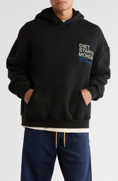 DIET STARTS MONDAY DSMLA Graphic Hoodie in Vintage Black/blue  product