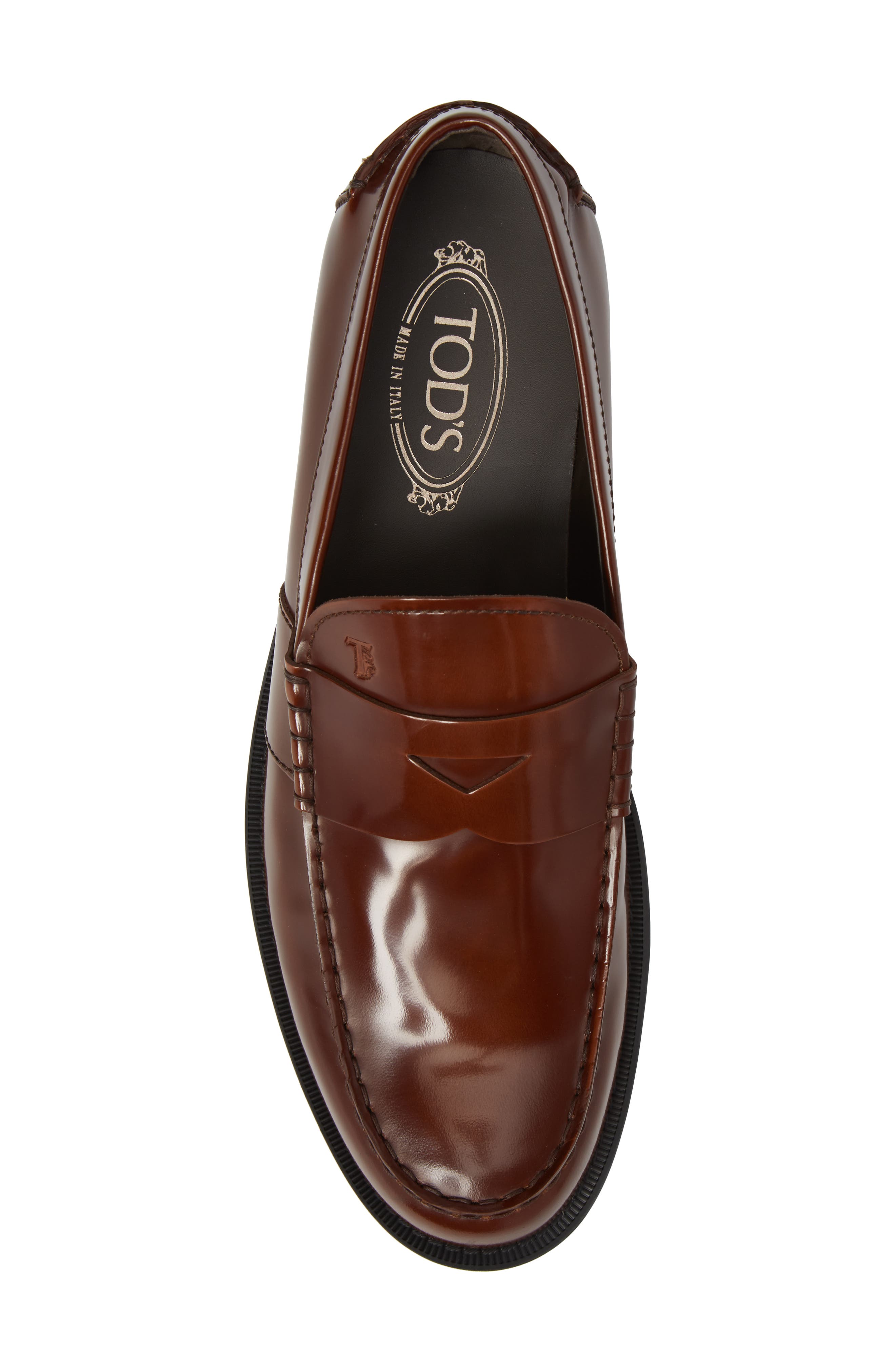 Tods Penny Loafer, Alternate, color, CHESTNUT LEATHER