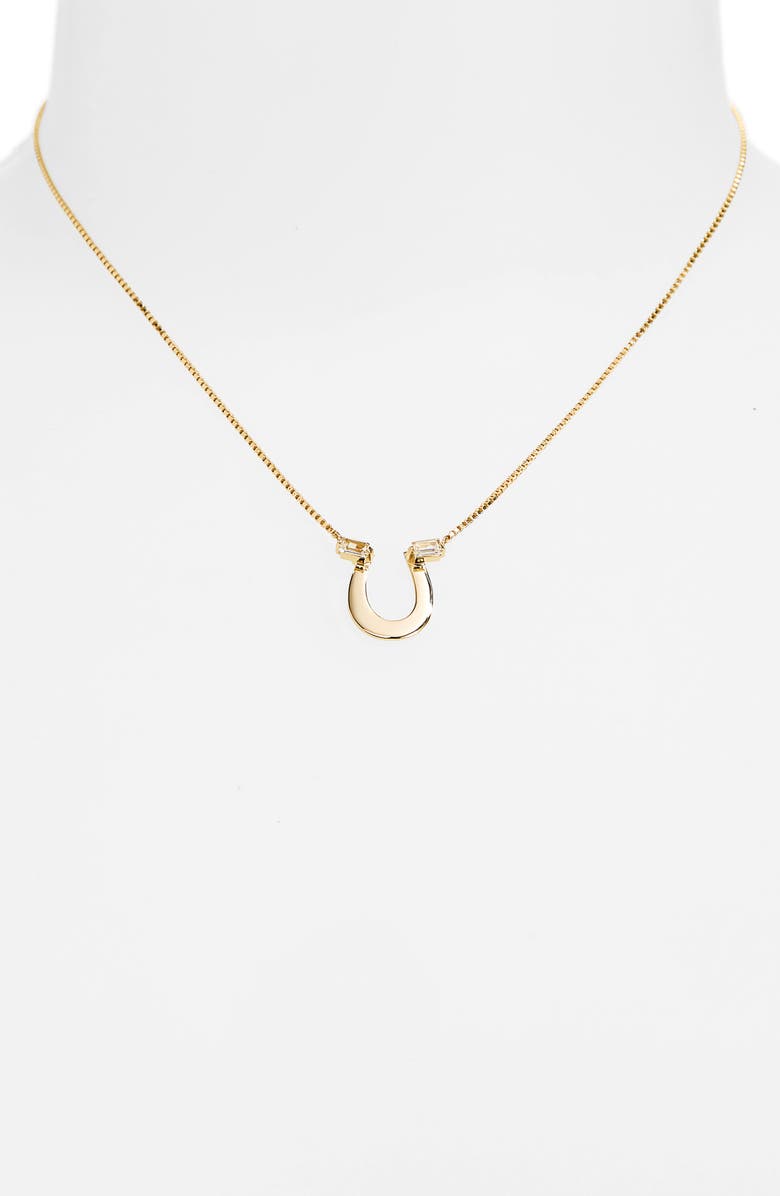 Jennifer Zeuner Maverick Pendant Necklace, Alternate, color, 14K Yellow Gold Plated Silver