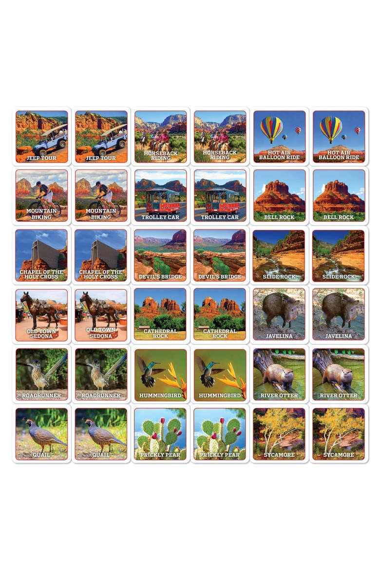 Sedona, Arizona Matching Game, Alternate, color, Multicolor