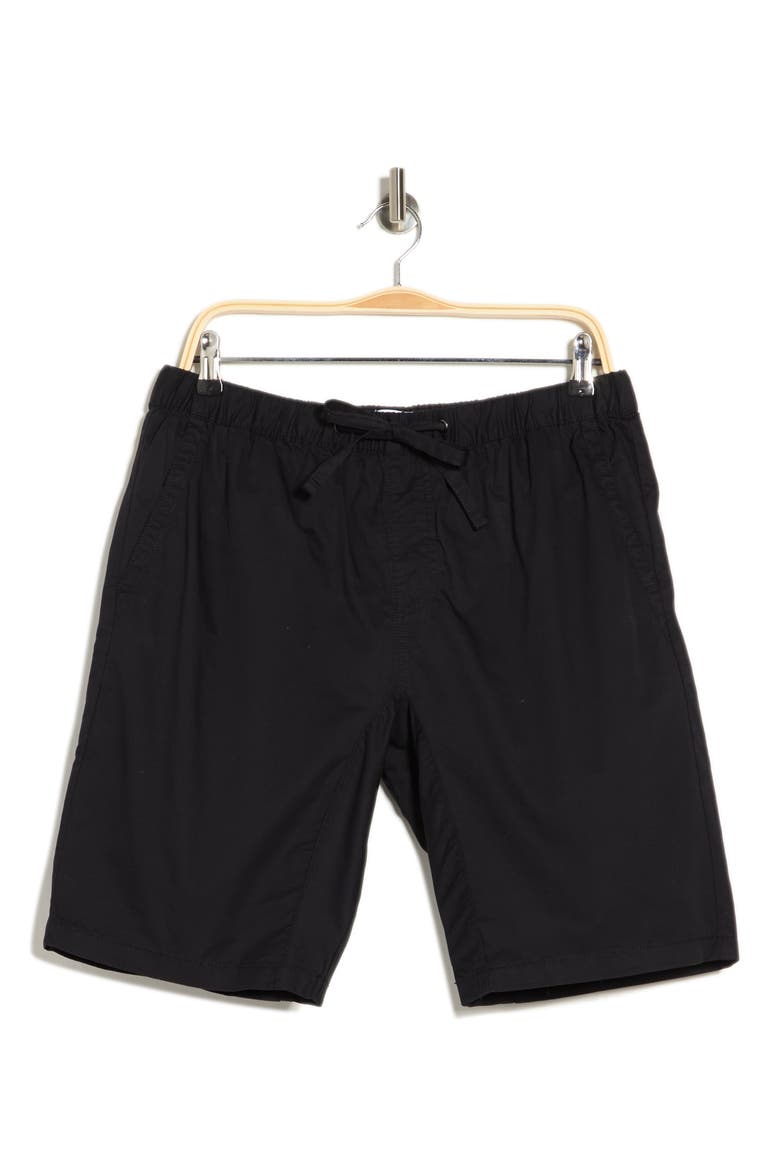 Elasticized Waist Jogger Shorts, Alternate, color, BLACK