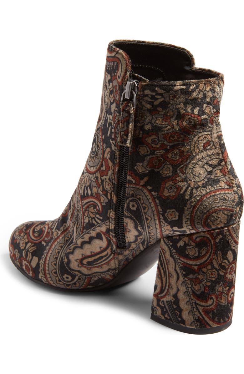 BP. Kolo Paisley Velvet Bootie, Alternate, color,
