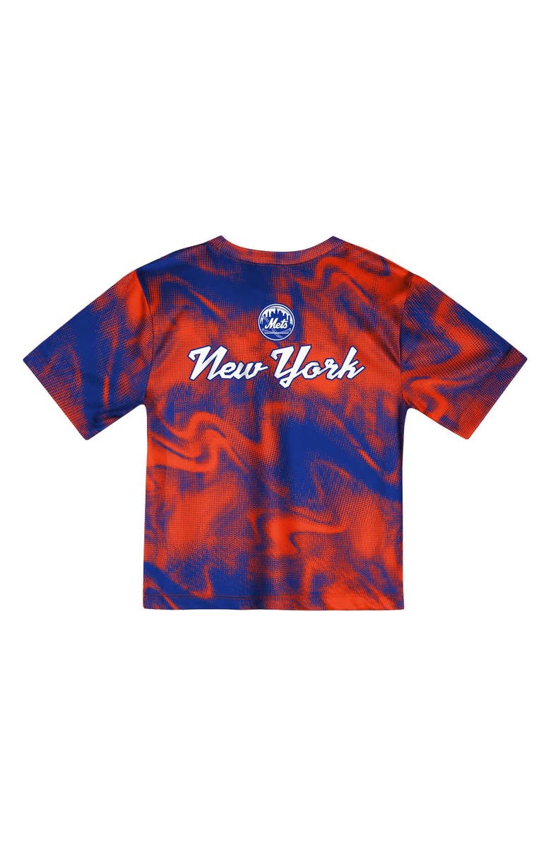 Outerstuff Toddler Orange/Royal New York Mets Pinch Hitter Infielder T-Shirt and Shorts Set, Alternate, color, 