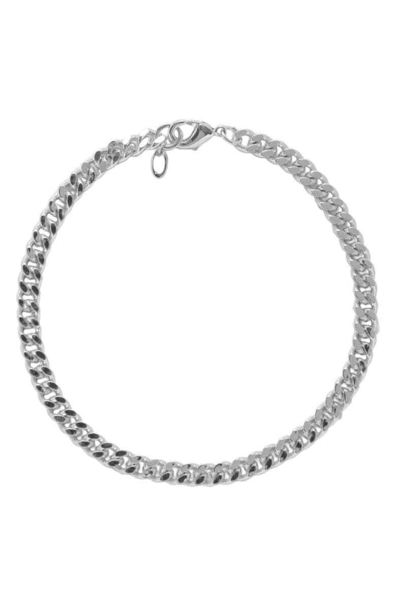 Argento Vivo Sterling Silver Men
s Curb Chain Necklace
Bracelet Set, Alternate, color, Silver