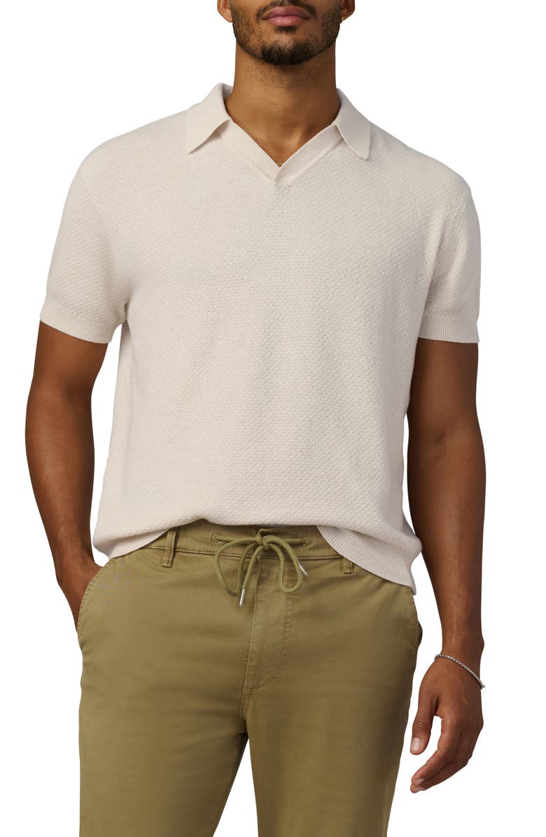 Joe's Johnny Collar Polo, Main, color, Sandpaper