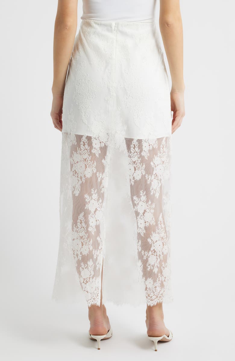 Hill House Home The Olympia Lace Maxi Skirt, Alternate, color, White