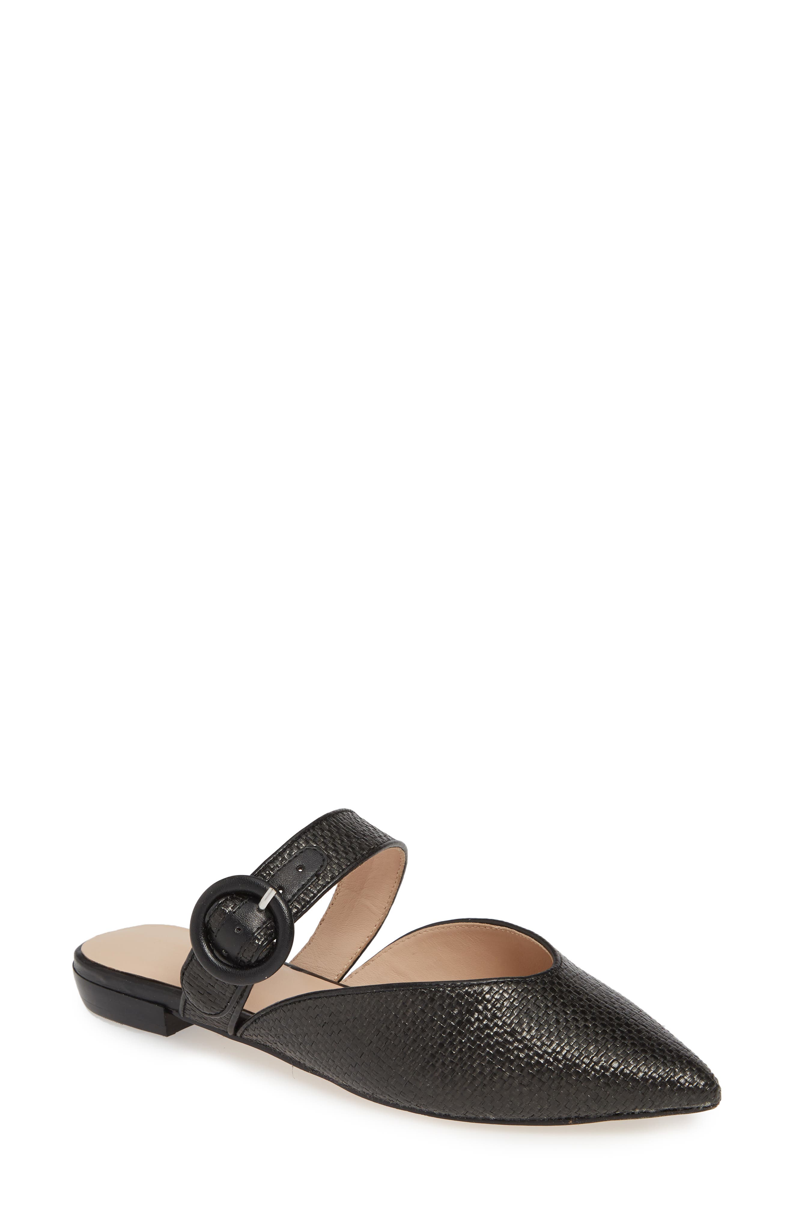 Something Navy Violet Raffia Mule, Main, color, 