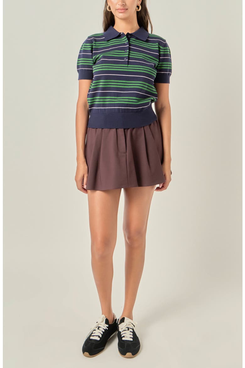 Stripe Polo Sweater, Alternate, color, NAVY/ MULTI