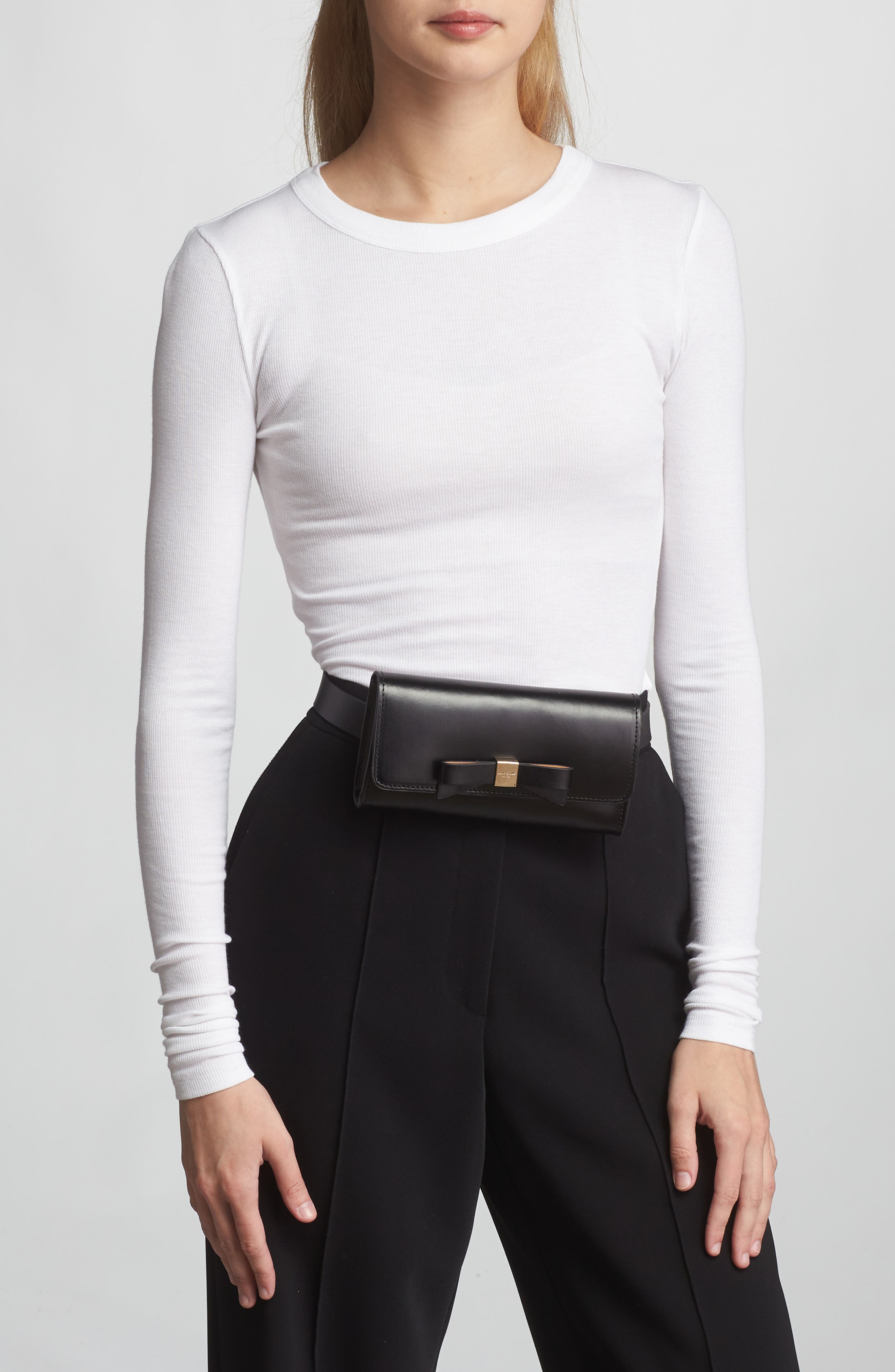 Kate Spade New York bow belt bag, Alternate, color, 