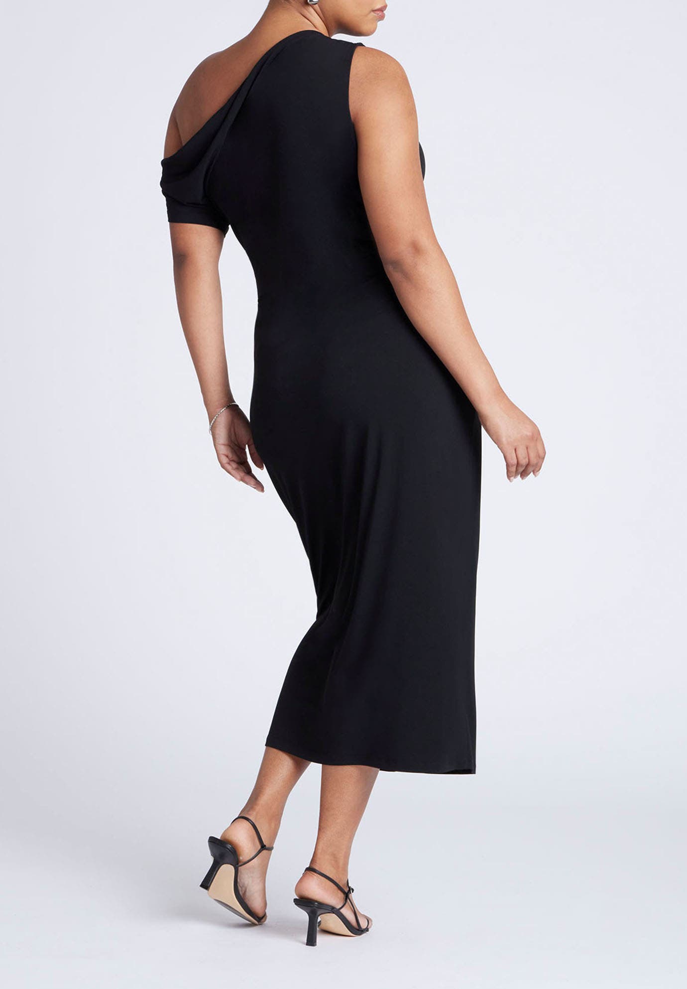 Off The Shoulder Tie Front Midi Dress - image 2