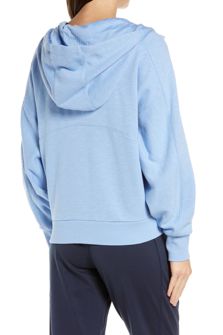 Essentials Full Zip Hoodie, Alternate, color, COAST BLUE