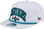 New Era Men's New Era White Jacksonville Jaguars Diamond Golfer Snapback Hat