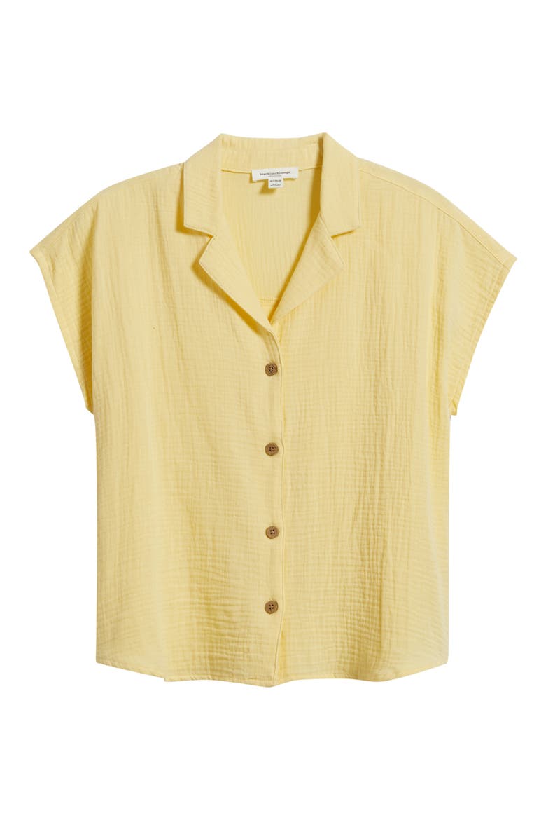 Lexi Gauze Top, Alternate, color, FRESH LEMONADE