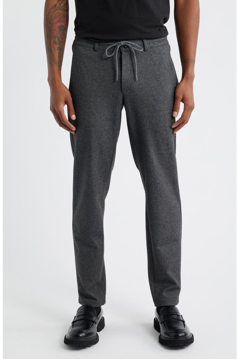 Phil K Elastic Waist Stretch Jersey Pants, Main, color, ELEPHANT